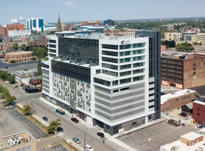 500 Pearl Street Parking Garage Entire Structure View