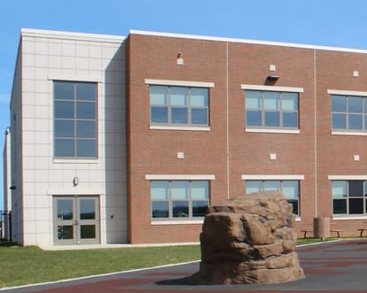 Willow Creek Elementary Brick Panels Rear View